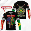 AIO Pride - Customize America Living Legend But The Real Legends Are Born With Jamaican Blood Unisex Adult Hoodies