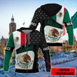 AIO Pride - Customize Mexico Coat Of Arms - America Unisex Adult Hoodies
