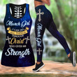 AIO Pride - March Girl I Can Do All Things Through Christ Who Give Me Strength Hollow Tank Top Or Legging