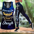 AIO Pride - February Girl I Can Do All Things Through Christ Who Give Me Strength Hollow Tank Top Or Legging