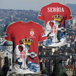 AIO Pride - Serbia Special - Serbian Eagle Orthodox Cross Unisex Adult Shirts