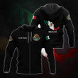 AIO Pride - Customize Mexico Coat Of Arms And Map - Black Hoodies