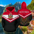 AIO Pride - Austria Flag And Coat Of Arms Royal Unisex Adult Hoodies