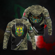 AIO Pride - Customize Mexico - Morelia Coat Of Arms Camo Unisex Adult Hoodies