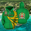 AIO Pride - Jamaica Coat Of Arms - Warrior Style Unisex Adult Hoodies