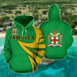 AIO Pride - Jamaica Coat Of Arms - Warrior Style Unisex Adult Hoodies
