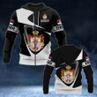 AIO Pride - Customize Serbia Coat Of Arms - Flag V2 Unisex Adult Hoodies