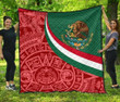 AIO Pride - Mexico Coat Of Arms With Aztec Patterns Premium Quilt