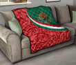 AIO Pride - Mexico Coat Of Arms With Aztec Patterns Premium Quilt