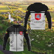 AIO Pride - Customize Lithuania Coat Of Arms And Flag - Black And White Unisex Adult Hoodies