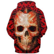 AIO Pride - Dragon Print Skull Pattern Unisex Adult Hoodies