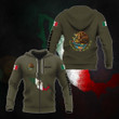 AIO Pride - Customize Mexico Coat Of Arms Flag Map Hoodies