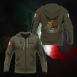 AIO Pride - Customize Mexico Coat Of Arms And Flag Hoodies