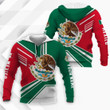 AIO Pride - Customize Mexico Coat Of Arms & Flag Style Unisex Adult Hoodies