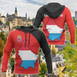 AIO Pride - Luxembourg Map Special Unisex Adult Hoodies