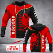 AIO Pride - Customize Albania Eagle Style Unisex Adult Hoodies