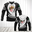 AIO Pride - Customize Algeria Coat Of Arms Flag - Black Form Unisex Adult Hoodies