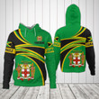 AIO Pride - Customize Jamaica Coat Of Arms - Design Unisex Adult Hoodies