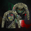 AIO Pride - Customize Mexico - Guadalajara Coat Of Arms Camo Unisex Adult Hoodies