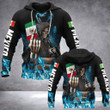 AIO Pride - Mexico Skull Fire Style Unisex Adult Hoodies