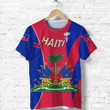 AIO Pride - Coat Of Arms Haiti Circle Stripes Unisex Adult Shirts