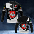 AIO Pride - Customize Lithuania Coat Of Arms - Flag V2 Unisex Adult Hoodies