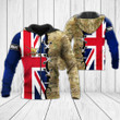 AIO Pride - Customize British Army Flag & Camo Unisex Adult Hoodies