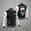AIO Pride - Customize Mexico Coat Of Arms - Skull Varsity Jacket