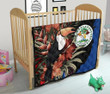 AIO Pride - Belize National Flag With Toucan And Black Orchid Premium Quilt
