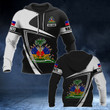 AIO Pride - Customize Haiti Coat Of Arms - Flag V3 Unisex Adult Hoodies