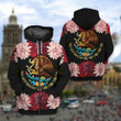 AIO Pride - Mexico Coat Of Arms Flowers Unisex Adult Hoodies