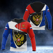 AIO Pride - Customize Russia Coat Of Arms - Flag Color Version Unisex Adult Hoodies