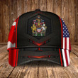 AIO Pride - Canada Coat Of Arms & American Flag Unisex Cap
