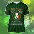 AIO Pride - Irish Woman St.Patrick Day Unisex Adult Shirts