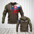 AIO Pride - Customize Slovak Army 3D Camo Unisex Adult Hoodies