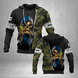 AIO Pride - Customize Finnish Army With Skull Unisex Adult Hoodies