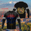 AIO Pride - Customize Armenia Coat Of Arms Skull Flag - Black Unisex Adult Hoodies