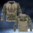 AIO Pride - Customize Afghanistan Coat Of Arms And Camo Style Unisex Adult Hoodies