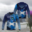 AIO Pride - Lion and Map Scotland Unisex Adult Hoodies