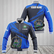 AIO Pride - Customize El Salvador Proud With Coat Of Arms Unisex Adult Bomber Jacket
