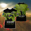 AIO Pride - Lest We Forget Anzac Day Green Unisex Adult Shirts