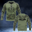AIO Pride - Customize Serbia Coat Of Arms And Camo Style Unisex Adult Hoodies