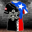 AIO Pride - Custom Name Puerto Rico Taino Sun Unisex Adult Shirts