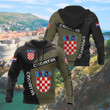 AIO Pride - Custom Name Croatia Coat Of Arms Sport Style Unisex Adult Hoodies
