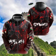 AIO Pride - Welsh Red Dragon Breaking Out Unisex Adult Hoodies