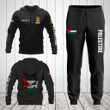 AIO Pride - Custom Name Palestine Skull Flag Hoodie Or Jogger Pants