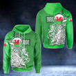 AIO Pride - Welsh Dragon Flag With Celtic Cross - Green Version Unisex Adult Hoodies
