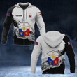 AIO Pride - Customize Philippines Coat Of Arms Black And White Unisex Adult Hoodies