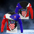 AIO Pride - Customize Croatia Coat Of Arms - Flag Color Version Unisex Adult Hoodies