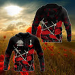 AIO Pride - ANZAC Day Poppy Barbed Wire Unisex Adult Shirts